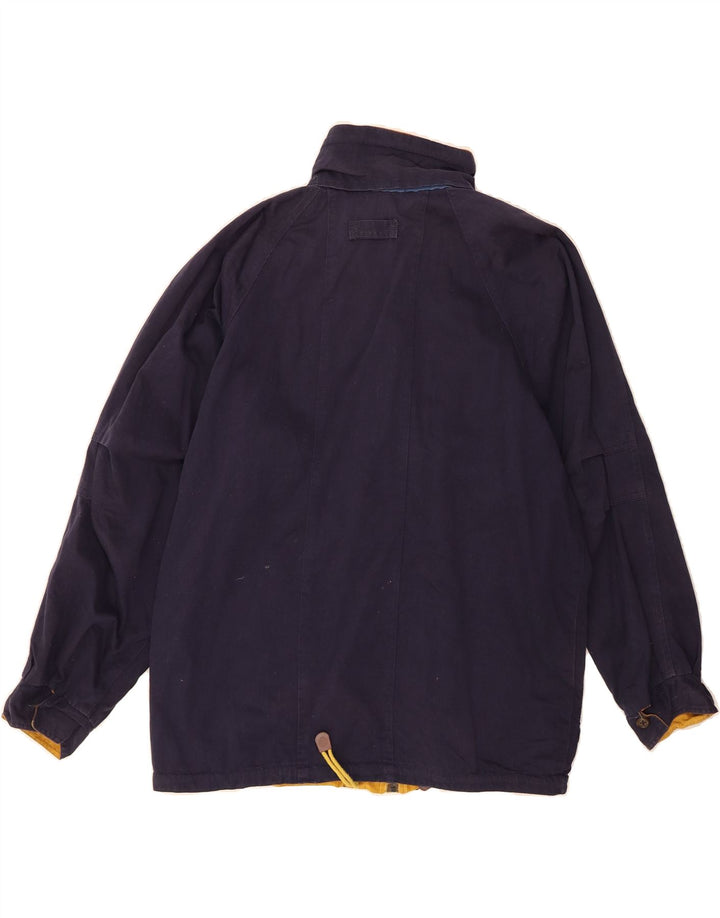 VINTAGE Mens Reversible Jacket UK 40 Large Navy Blue Cotton Vintage Vintage and Second-Hand Vintage from Messina Hembry 