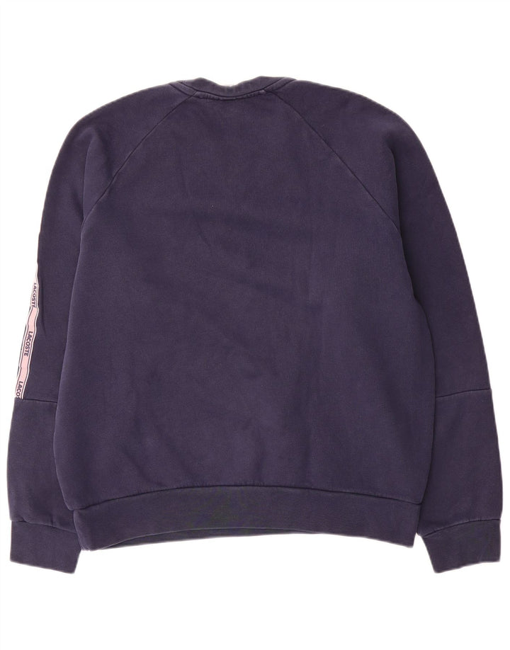 Lacoste Herren-Sweatshirt mit Grafik, Größe 4, mittelgroß, Marineblau, Farbblock