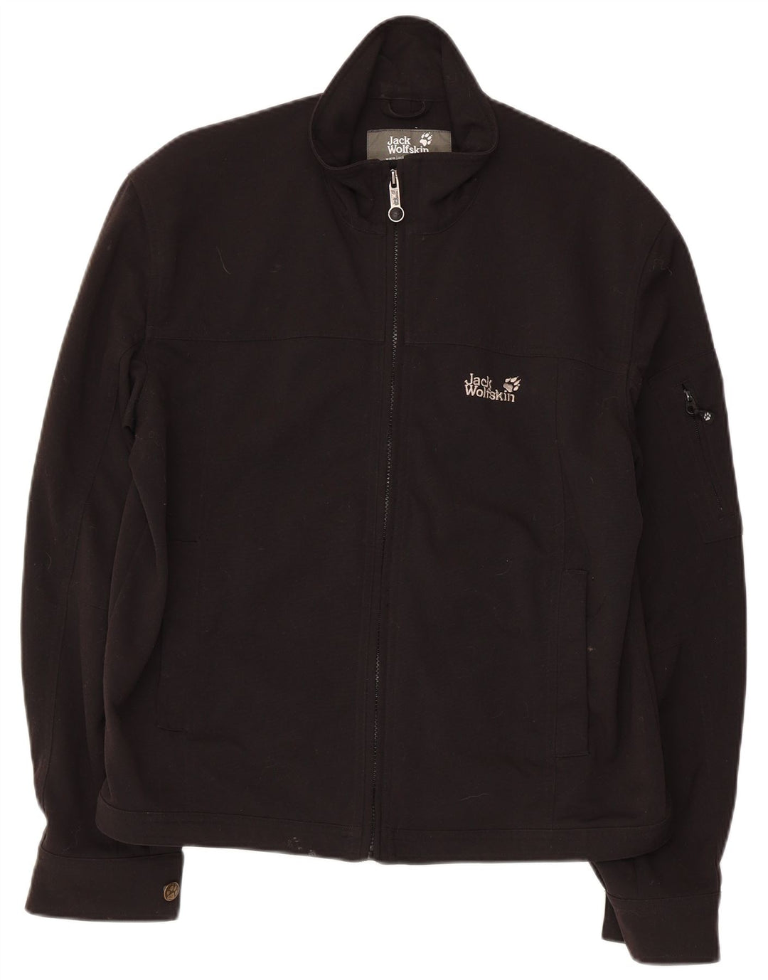 JACK WOLFSKIN Herren Regenjacke UK 36/38 Medium Schwarz Polyamid