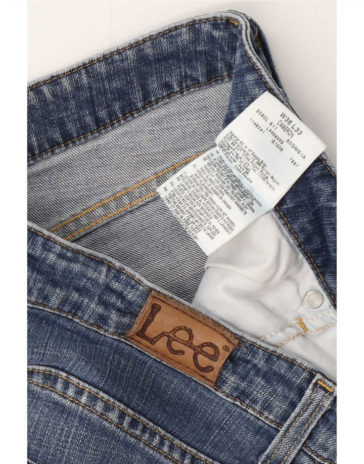 Lee Damen Cameron Bootcut Jeans W36 L28 Blaue Baumwolle
