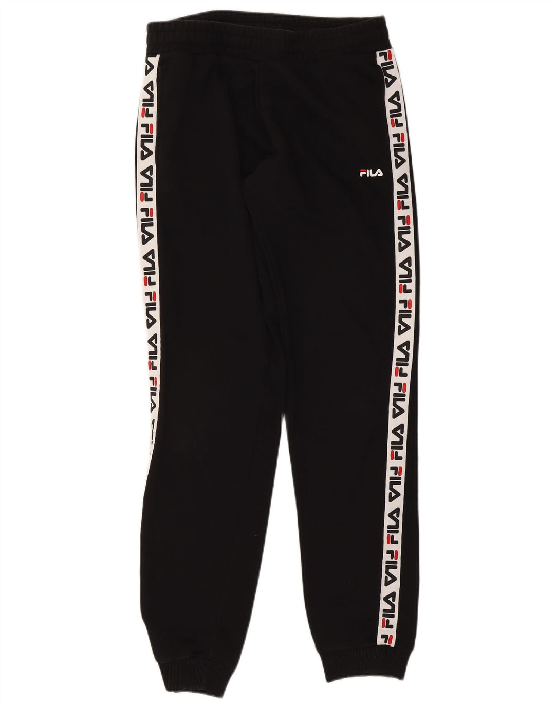 Fila Herren-Trainingsanzug mit Grafik, Jogginghose, Mittelschwarz, Farbblock
