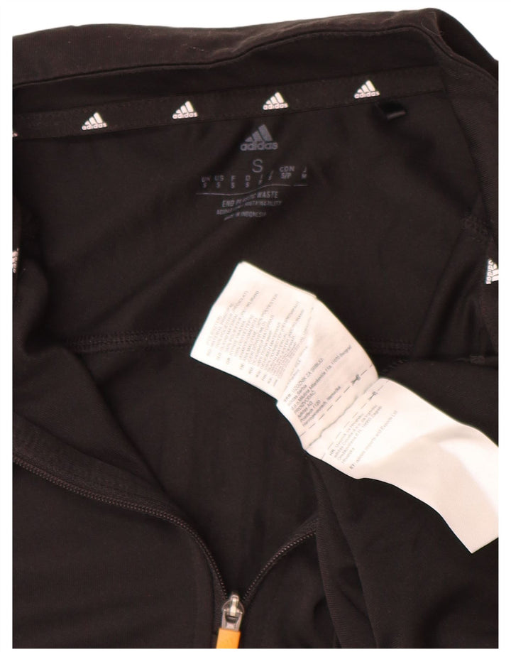 Adidas Herren Aeroready Zip Neck Pullover Trainingsanzug Top Small Schwarz Polyester