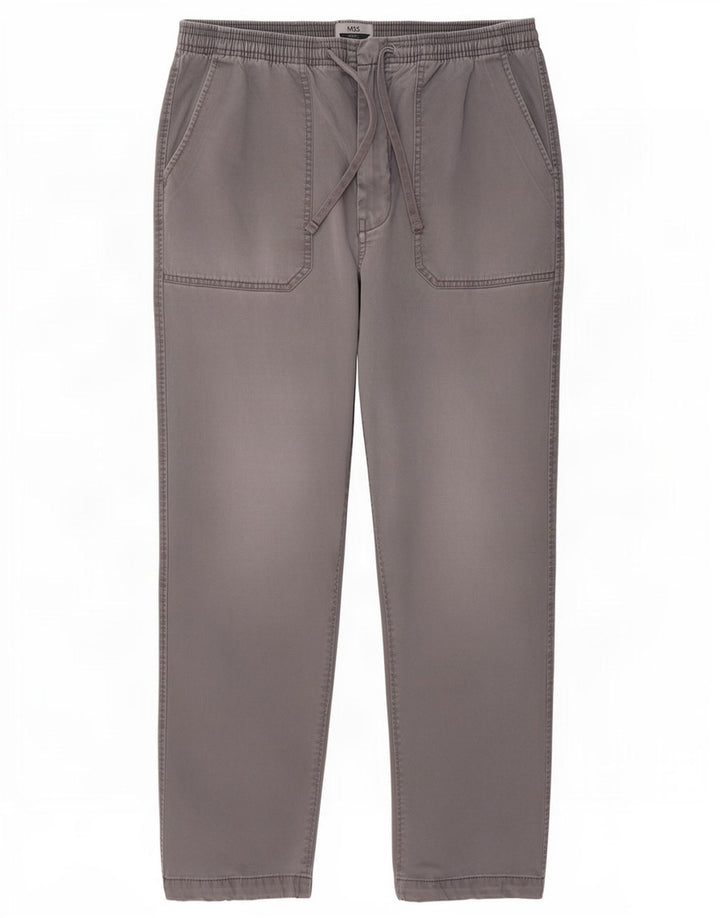 Marks & Spencer Herrenhose W33 L29 Graue Baumwolle
