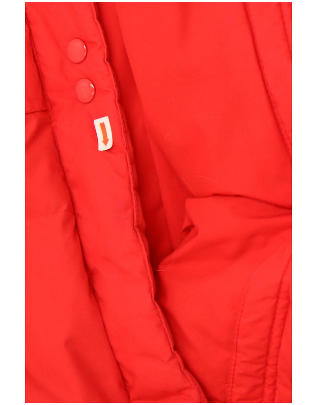 Vintage Damen Übergroßer gepolsterter Mantel EU 36/38 Kleines rotes Polyester