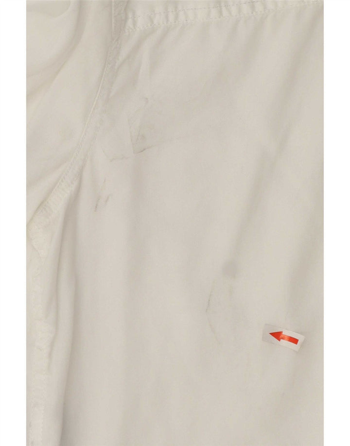 Tommy Hilfiger Damen-Hemd UK 14 Mittelweißes Lyocell