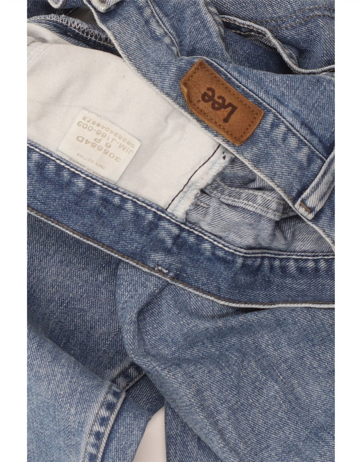 Lee Womens Petite Straight Jeans US 6 Medium W28 L28 Blaue Baumwolle