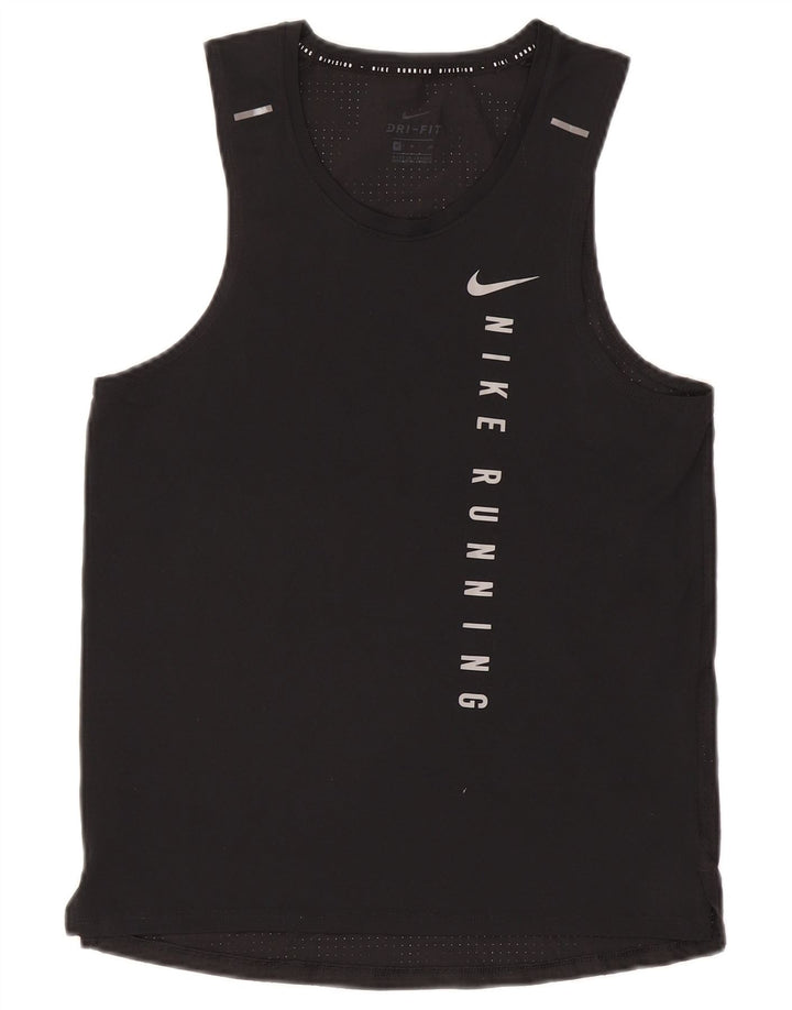 Nike Herren Dri Fit Graphic Weste Top Small Schwarz Polyester