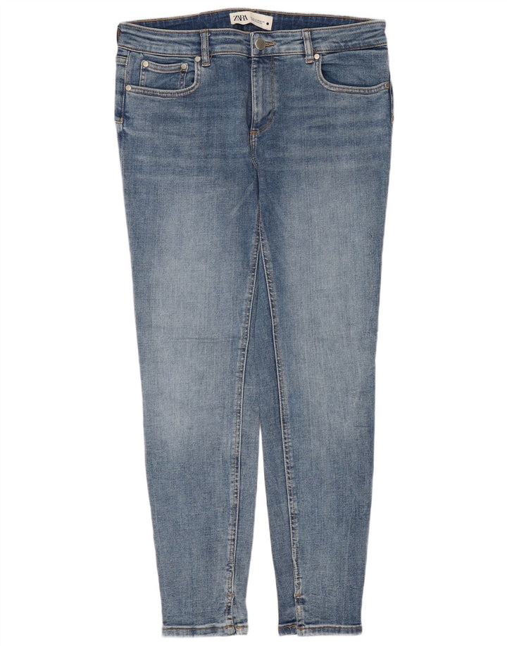 ZARA Damen Slim Jeans EU 42 Large W32 L28 Blau