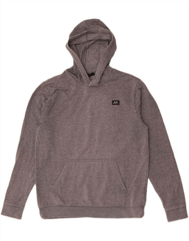 Oakley Herren-Kapuzenpullover mit normaler Passform, Größe L, Grau