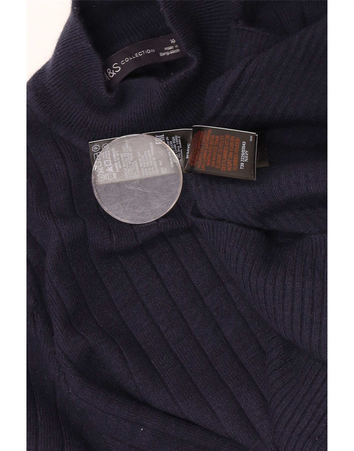 Marks & Spencer Rollkragenpullover für Damen, Gr. 10, Marineblau