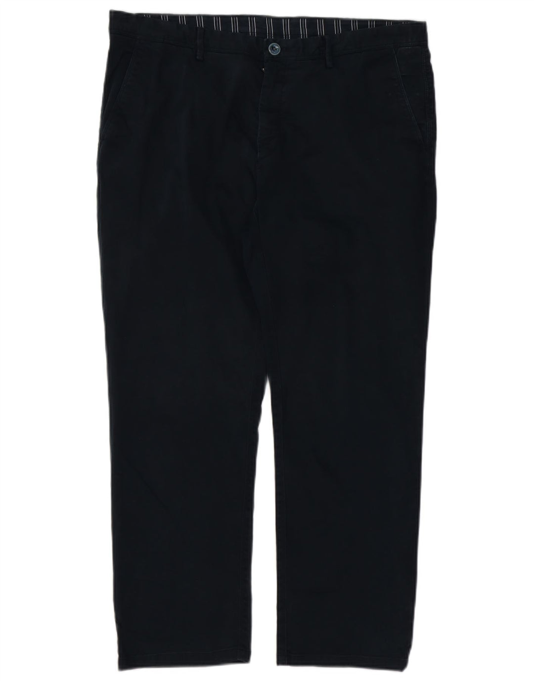 MASSIMO DUTTI Herren gerade Chinohose EU 46 XL W36 L27 Marineblau