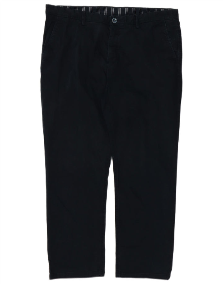 MASSIMO DUTTI Herren gerade Chinohose EU 46 XL W36 L27 Marineblau