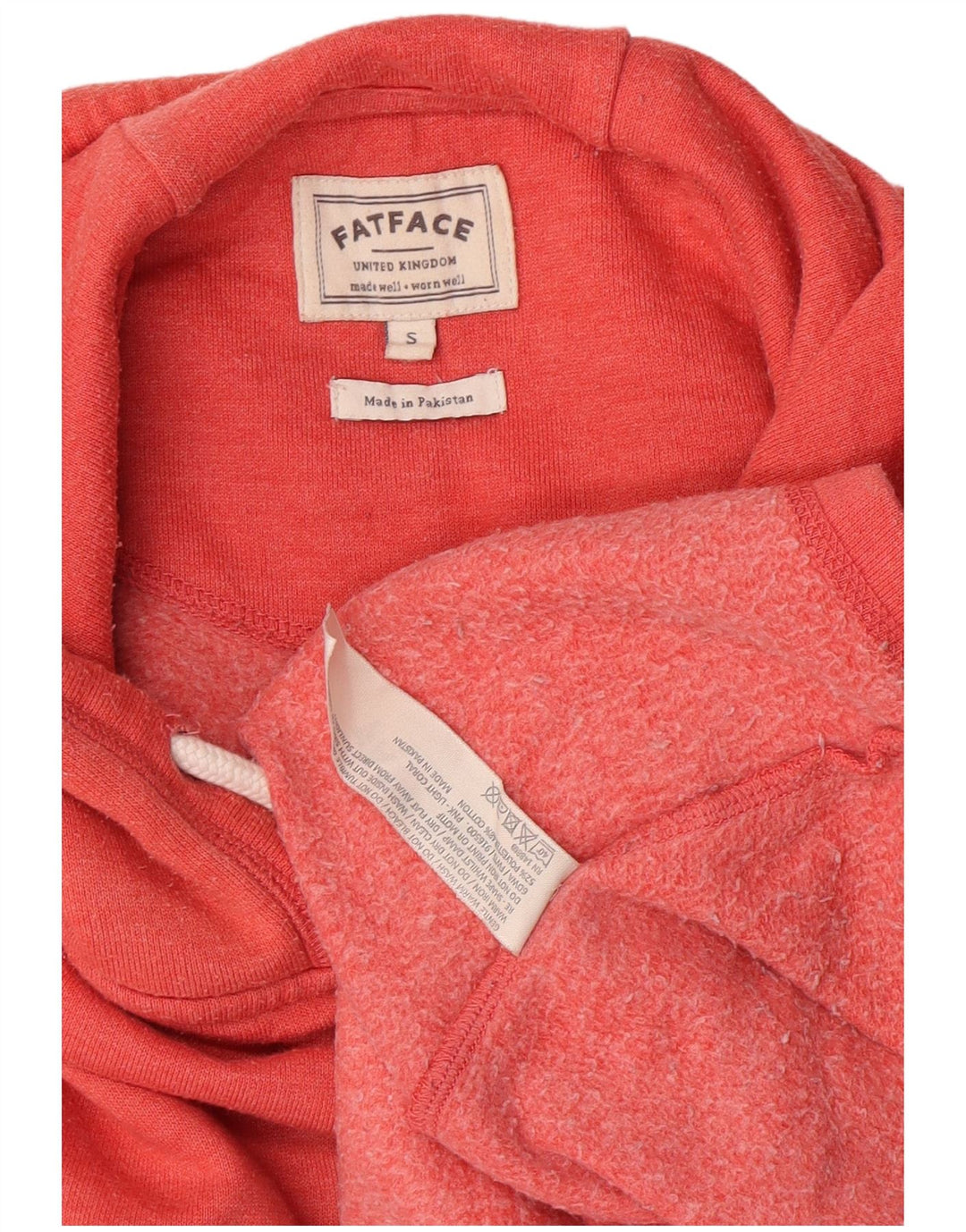 Übergroßer Kapuzenpullover für Damen von Fat Face, UK 10, Größe S, Rot, Polyester