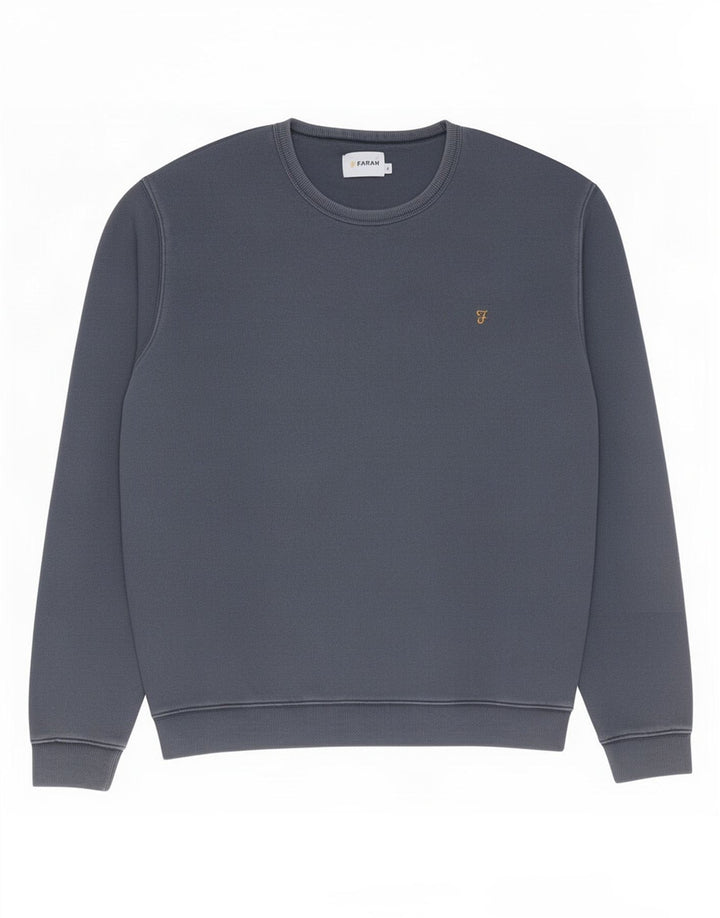 Farah Herren-Sweatshirt-Pullover, groß, marineblau, Baumwolle