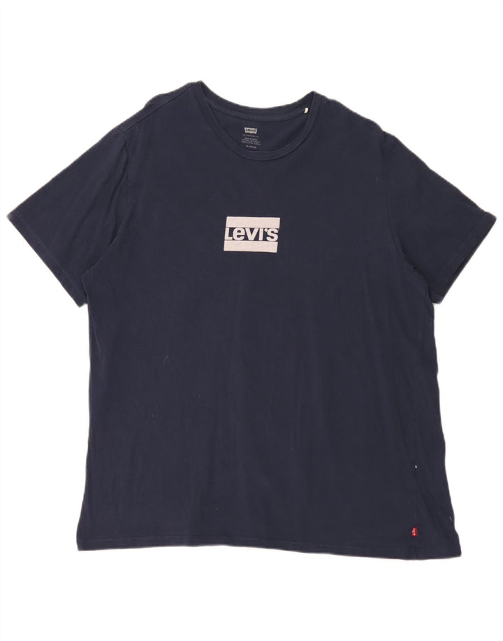 Levi's Herren Grafik-T-Shirt-Oberteil XL Marineblau