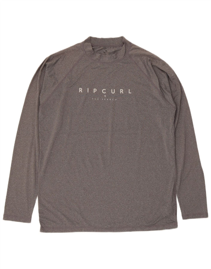 Rip Curl Herren Relaxed Fit Graphic Top Langarm Large Grau Polyester