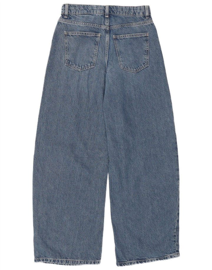 Marks & Spencer Damen-Jeans mit normalem, weitem Bein, Gr. 8, Größe S, W26, L29, Blau