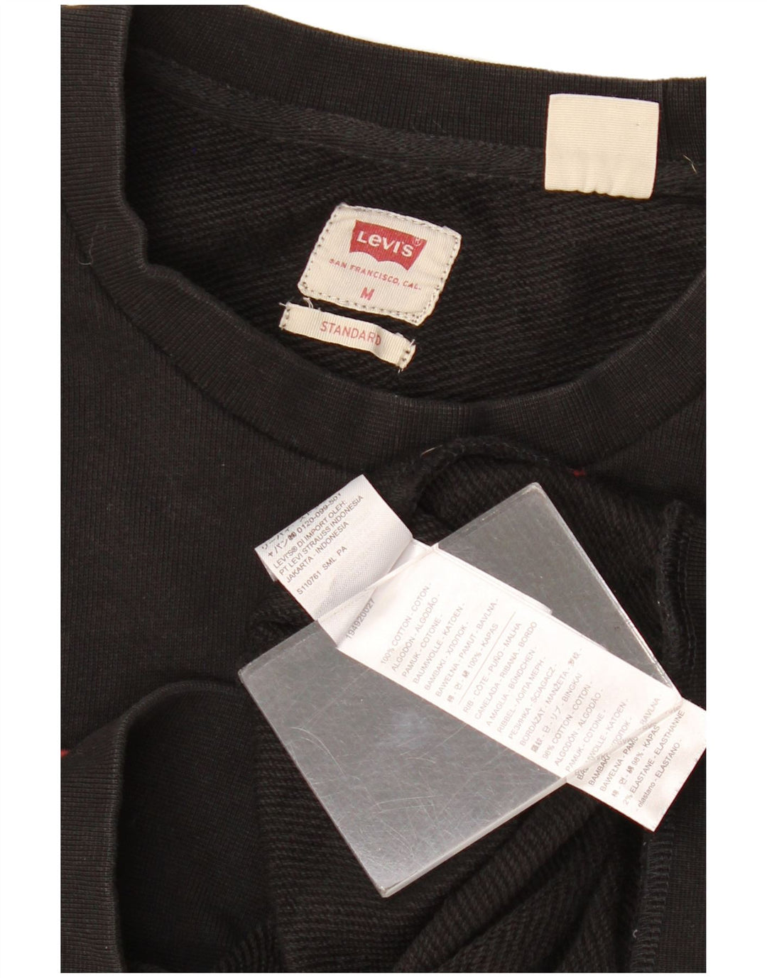 Levi's Herren-Sweatshirt mit Grafik, mittelschwarz, Baumwolle