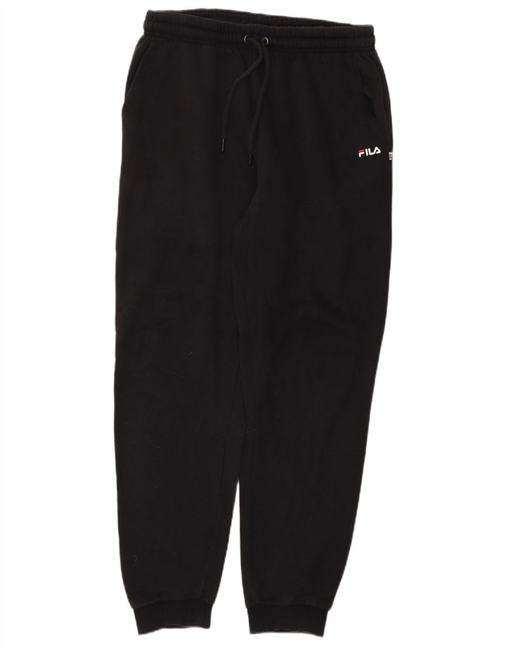 Fila Herren-Trainingshose, Jogginghose, groß, schwarze Baumwolle