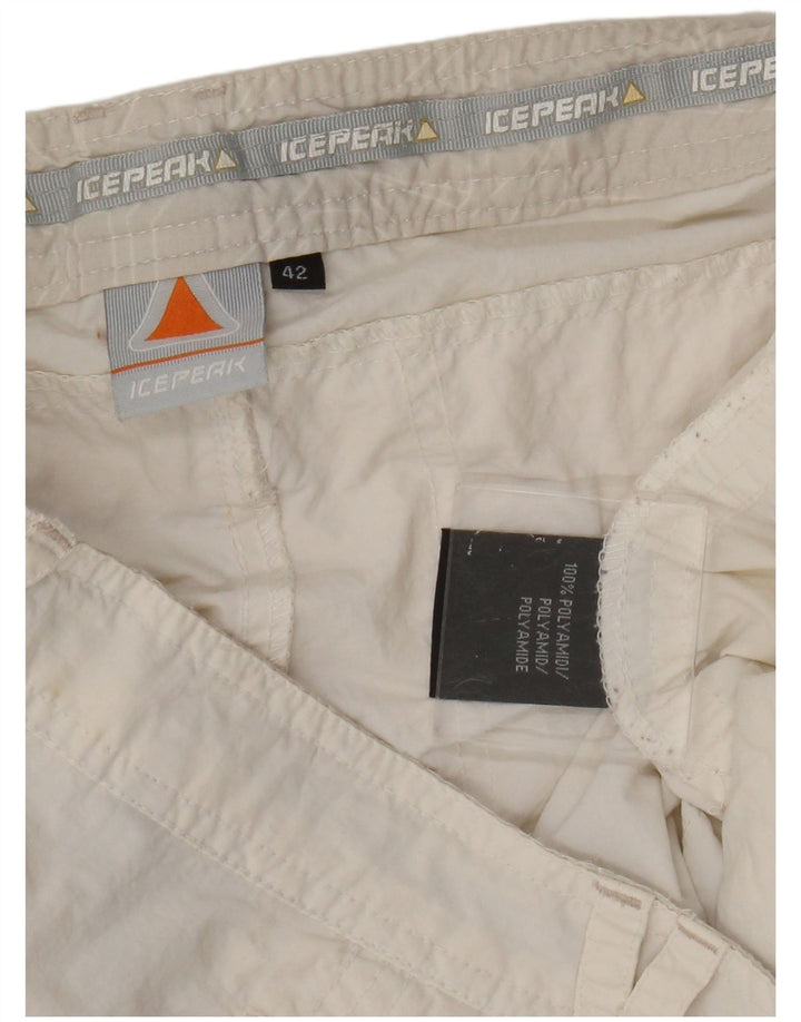 Icepeak Damen Shorts EU 42 Large W32 Weiß Polyamid Sport