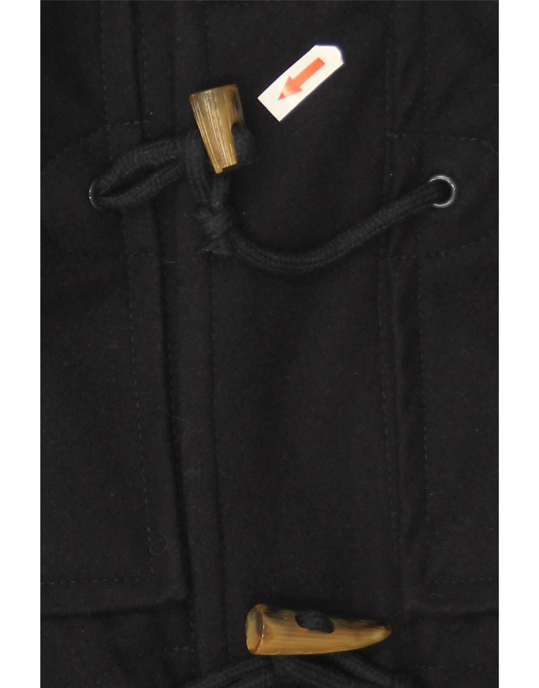 Ivy Oxford Herren-Dufflecoat mit Kapuze IT 54 2XL Schwarz Polyester