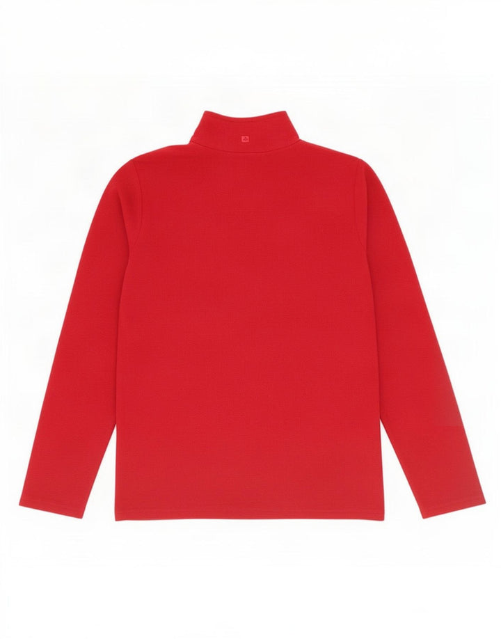 Mountain Warehouse Herren-Fleecepullover mit Reißverschluss am Kragen, Größe S, Rot, Polyester