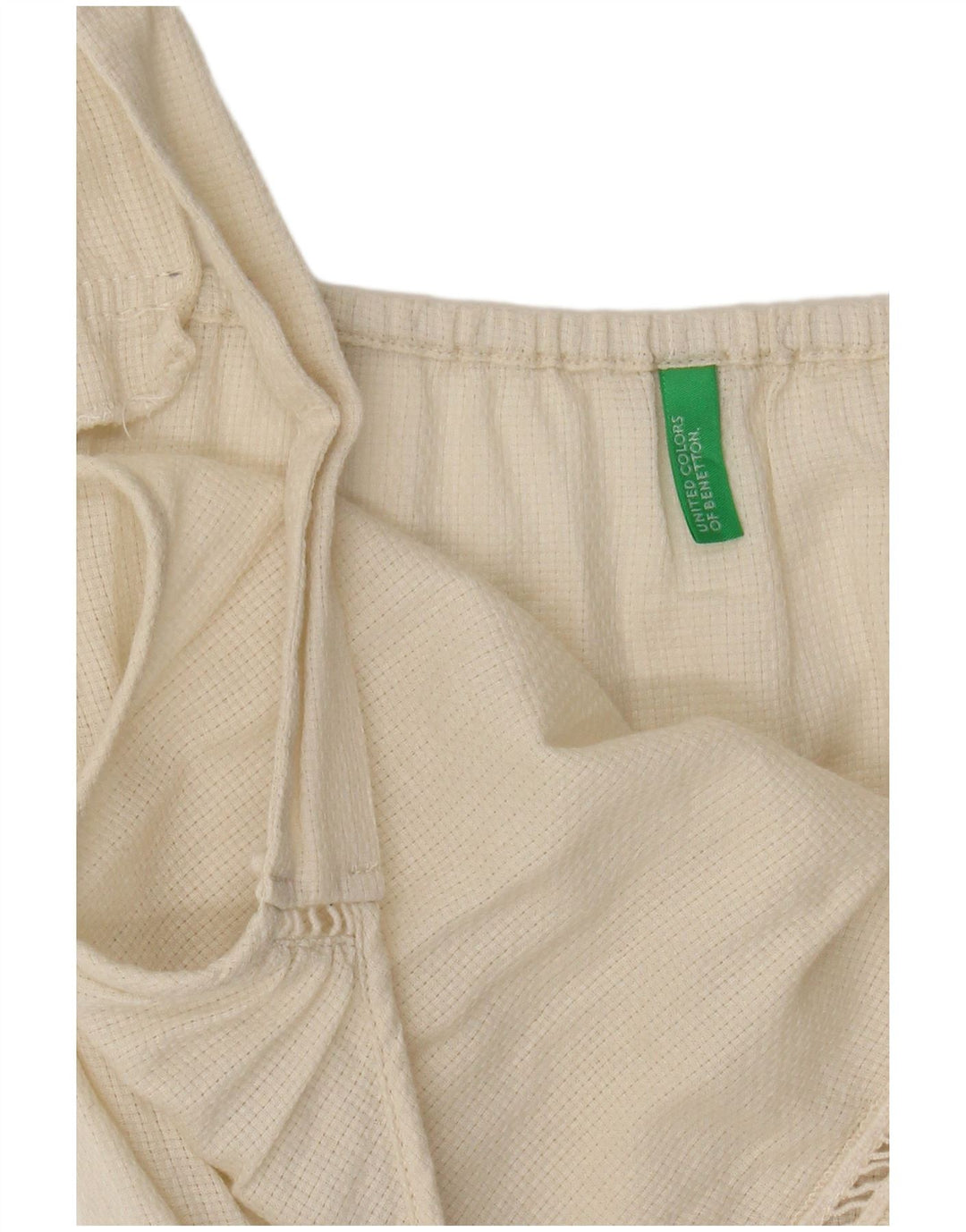 Benetton Damen Cami Top UK 12 Medium Off White