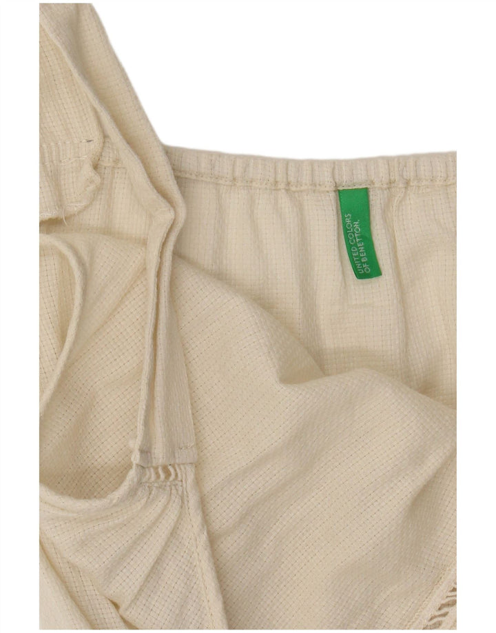 Benetton Damen Cami Top UK 12 Medium Off White