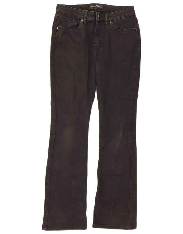 Lee Damen Bootcut-Jeans mit mittelhohem Bund und normaler Passform, US 8, Mittel, W28, L29, Schwarz