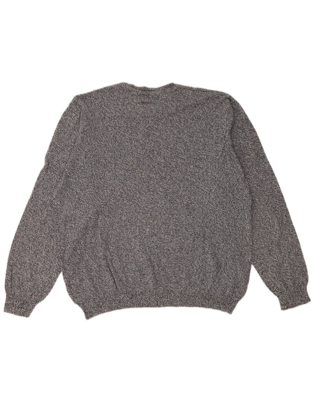 Marks & Spencer Herren-Pullover mit Rundhalsausschnitt, XL, Marineblau meliert