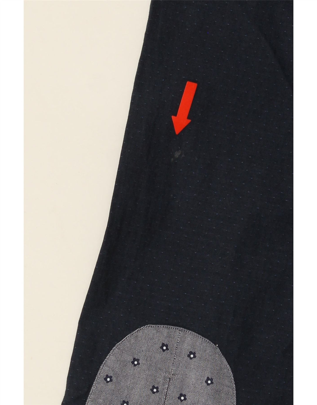 MASSIMO DUTTI Mens Shirt Small Navy Blue Spotted Vintage Massimo Dutti and Second-Hand Massimo Dutti from Messina Hembry 