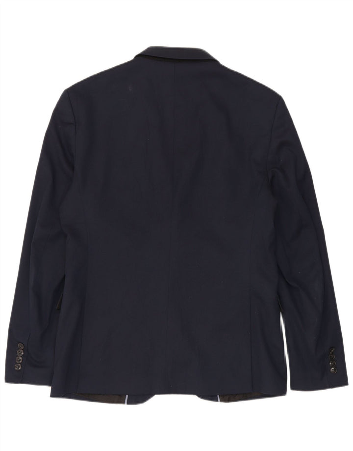 Zara Herren-Blazer mit 2 Knöpfen, EU 52, groß, Marineblau