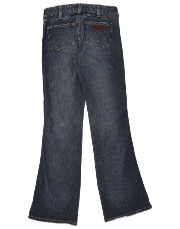 Wrangler Womens Eve Bootcut Jeans W28 L32 Blaue Baumwolle
