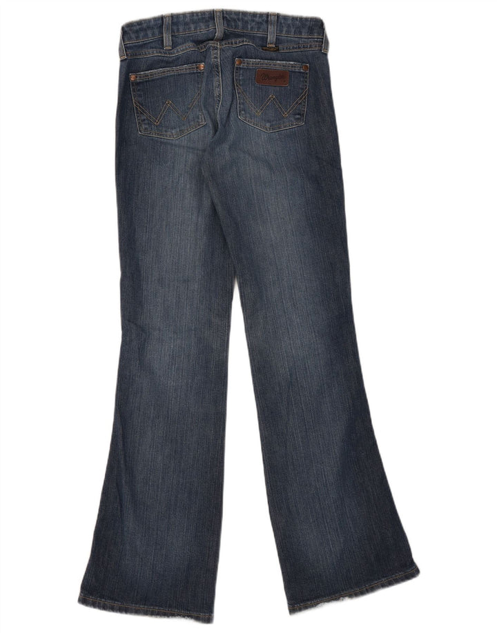 Wrangler Womens Eve Bootcut Jeans W28 L32 Blaue Baumwolle