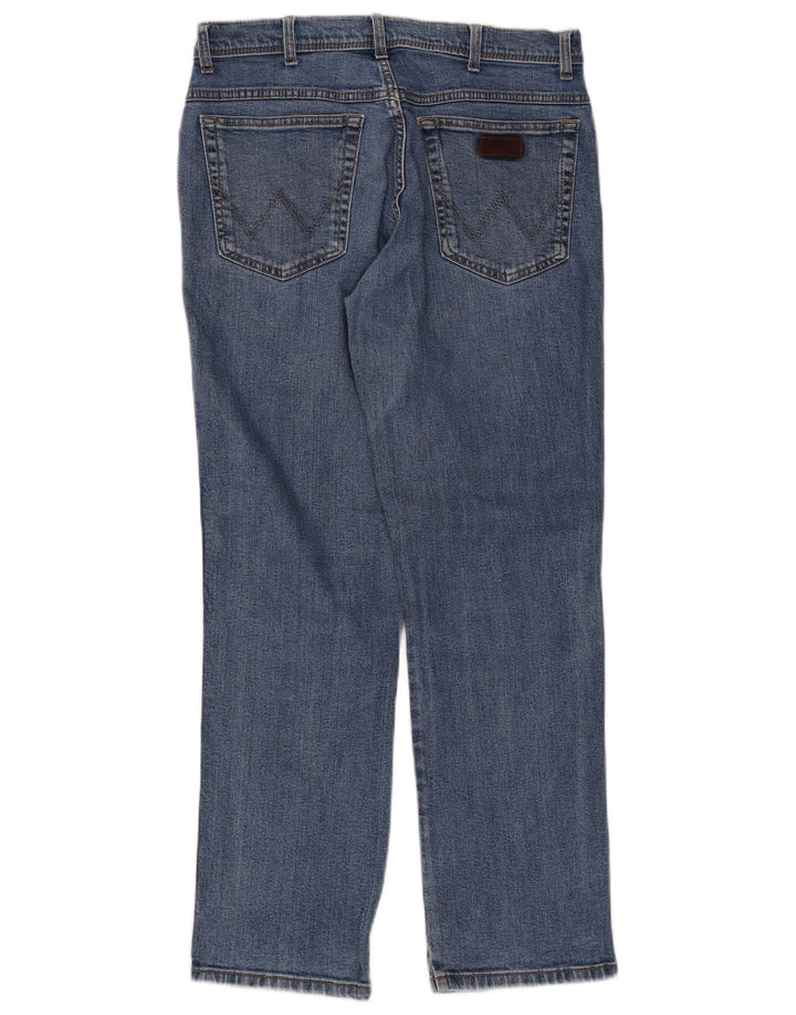Wrangler Herren-Jeans mit normaler Passform, gerade Passform, W34, L32, Blau, Baumwolle