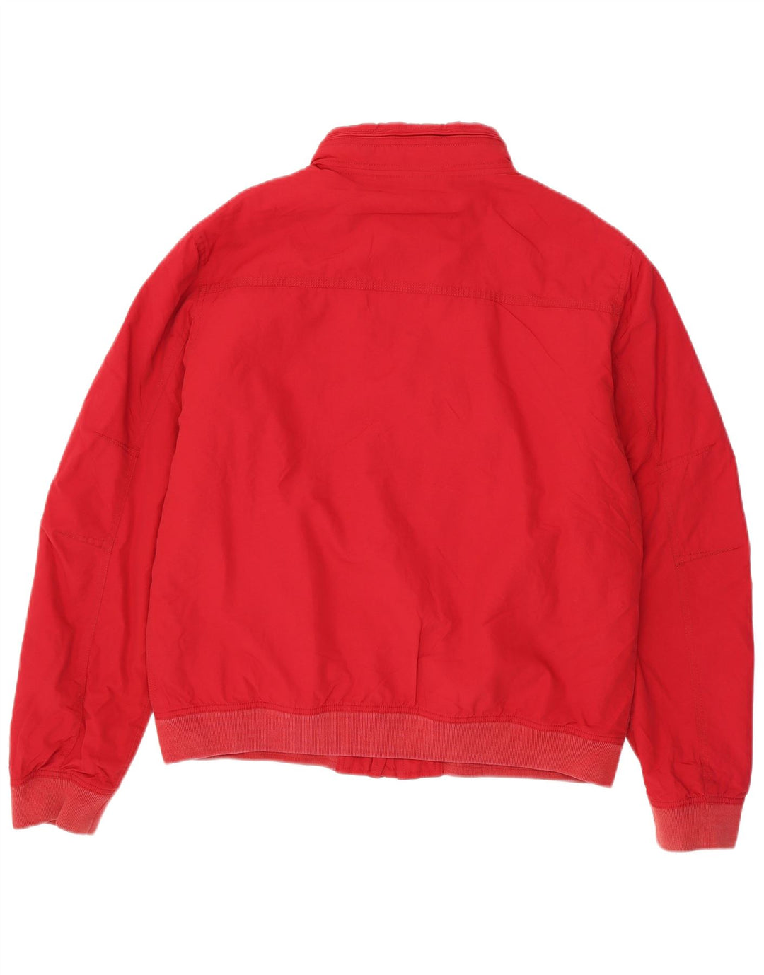 TOMMY HILFIGER Herren-Bomberjacke mit Kapuze, UK 42 XL, rotes Nylon