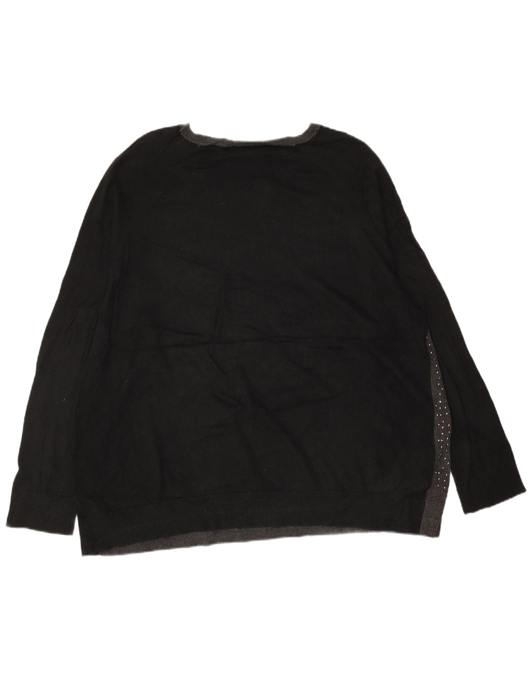 MICHAEL KORS Damen-Pullover mit U-Boot-Ausschnitt, UK 22 3XL, Grau, Farbblock