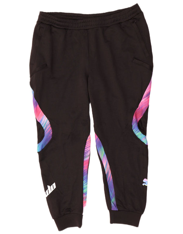 Puma Womens Graphic Trainingshose Jogger UK 18 XL Schwarz Colourblock