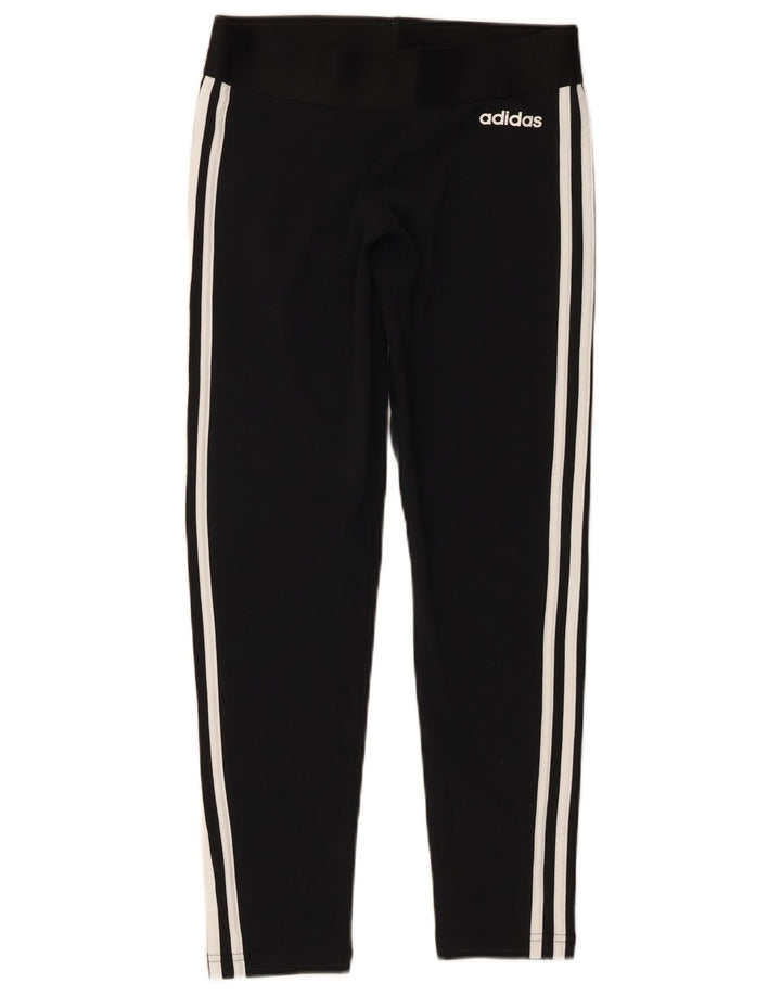 ADIDAS Damen Leggings UK 8/10 Small Schwarz