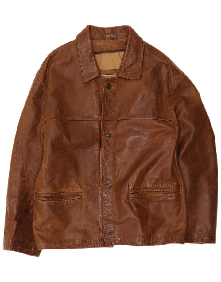 Bello Boys Herren Lederjacke UK 42 XL Braun