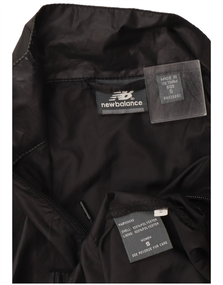 New Balance Damen-Trainingsanzugoberteil mit Grafik, Gr. 8, Größe S, Schwarz, Polyester