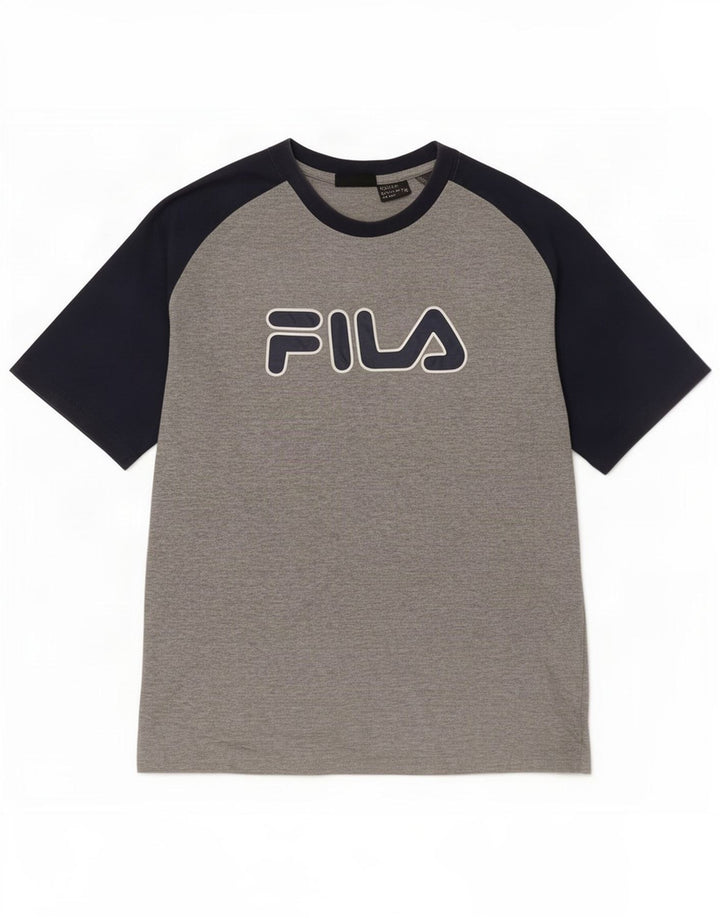 Fila Herren-T-Shirt mit Grafik, klein, Grau, Farbblock