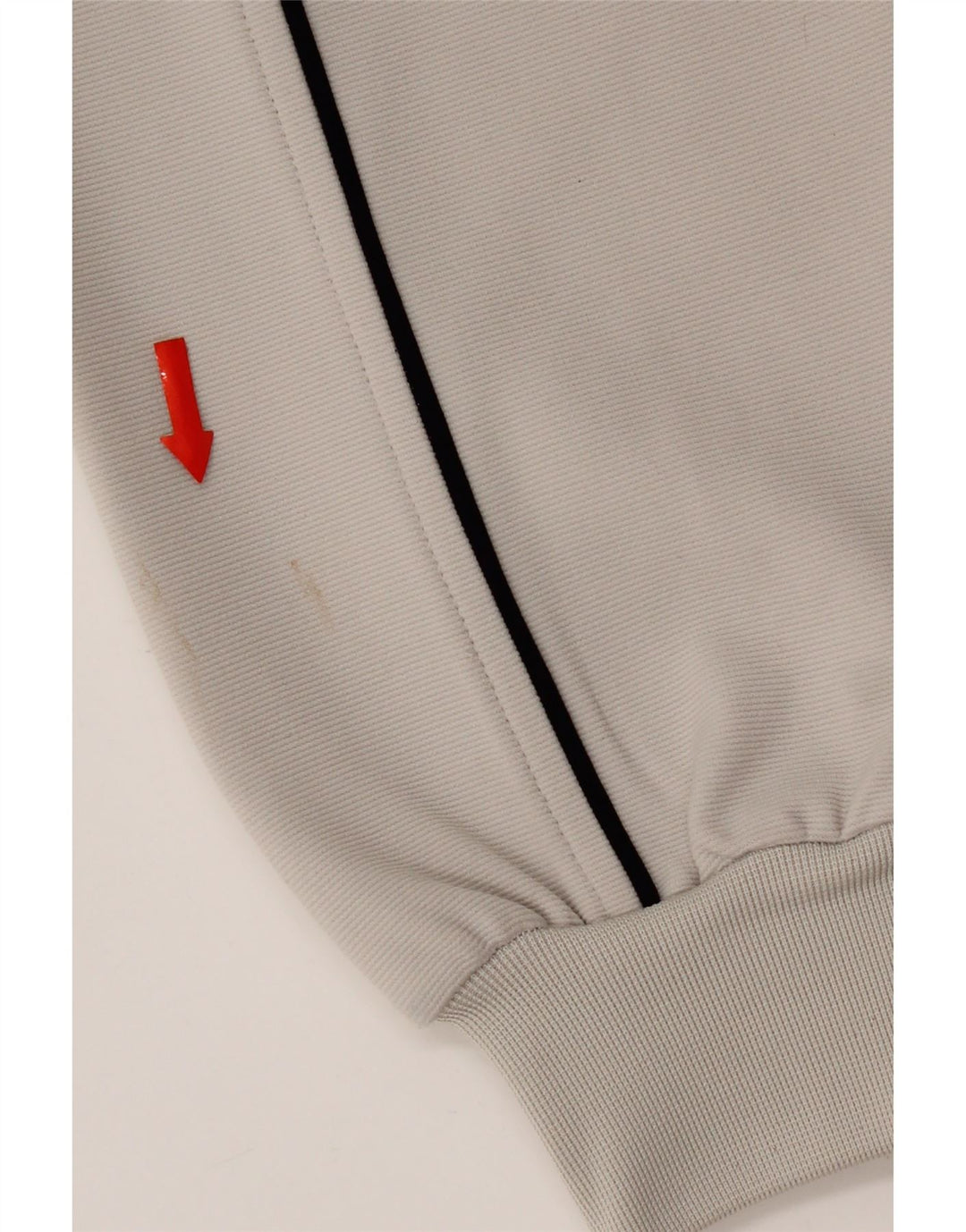 Kappa Herren-Trainingsanzug-Top-Jacke, großes graues Farbblock-Polyester