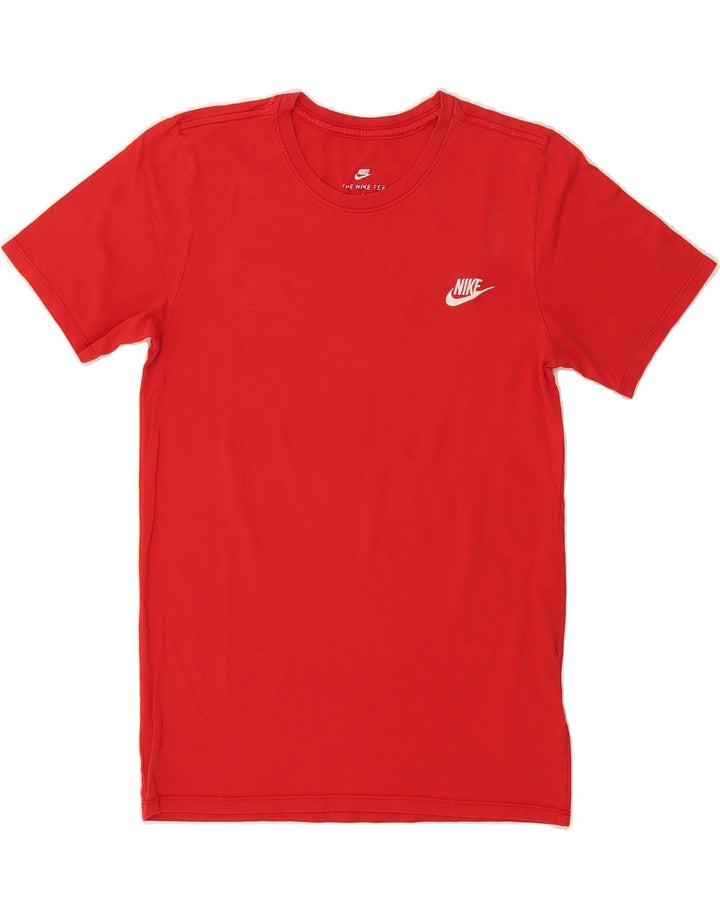 NIKE Mens T-Shirt Top Small Red Cotton Vintage Nike and Second-Hand Nike from Messina Hembry 