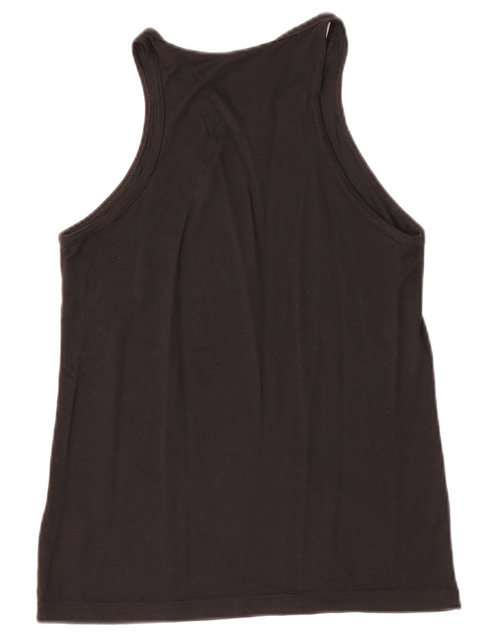 REEBOK Damen Graphic Vest Top UK 4/6 XS Schwarz