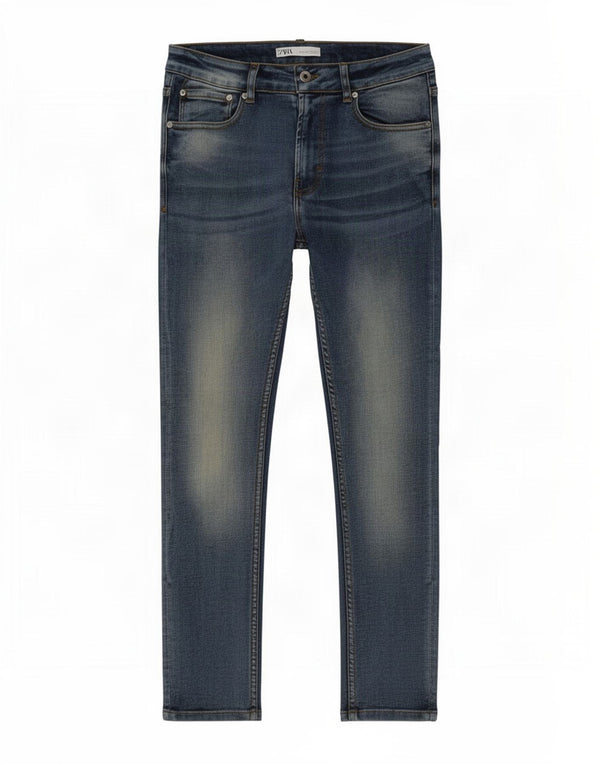 Zara Herren Skinny Jeans EU 42 Large W32 L30 Blaue Baumwolle