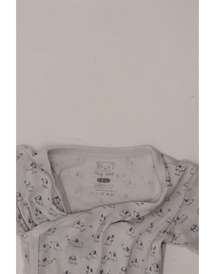 VINTAGE Baby-Jungen-Body mit Grafik, 0–3 Monate, Weiß