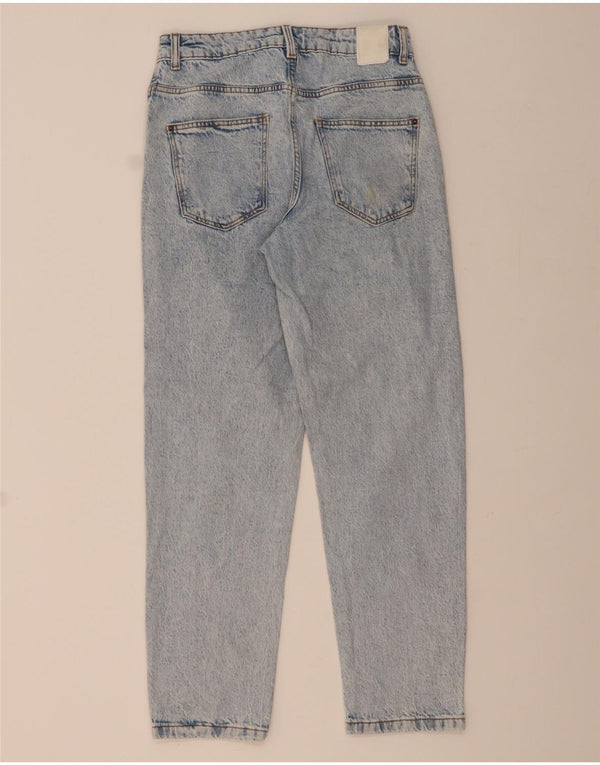 ZARA Damen Tapered Jeans EU 38 Small W28 L28 Blau