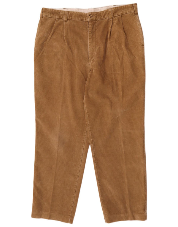 Marks & Spencer Herren-Cordhose mit Zapfen, W38, L29, braune Baumwolle