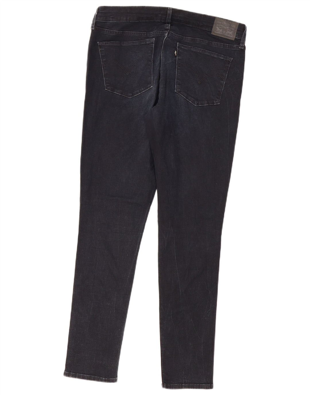 LEVI'S Womens 710 Skinny Jeans W32 L32 Navy Blue Cotton